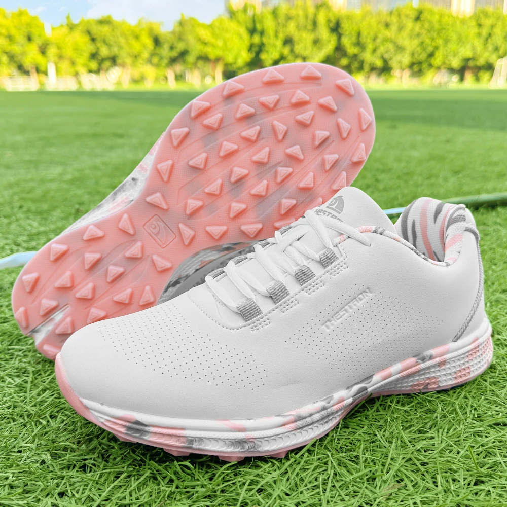 

New Arrival Women Mesh Breathable Golf Sneakers Spikeless Anti Slip Comfort Outdoor Professional Golfer Casual Footwear 36-43