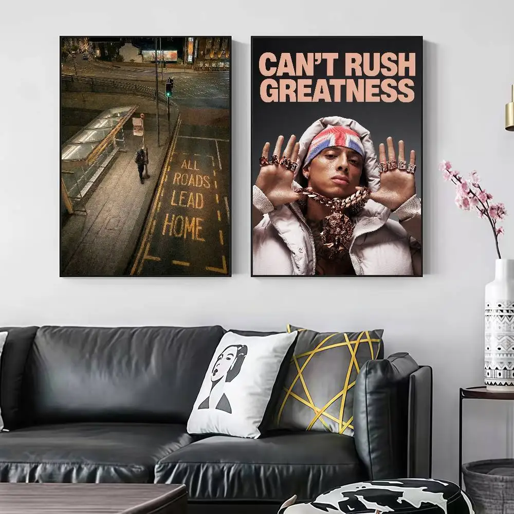 C-Central C-Cee ALL ROADS LEAD HOME Peelable Self-adhesive Poster Stickers Are Suitable For Frameless Wall Decoration In A Room