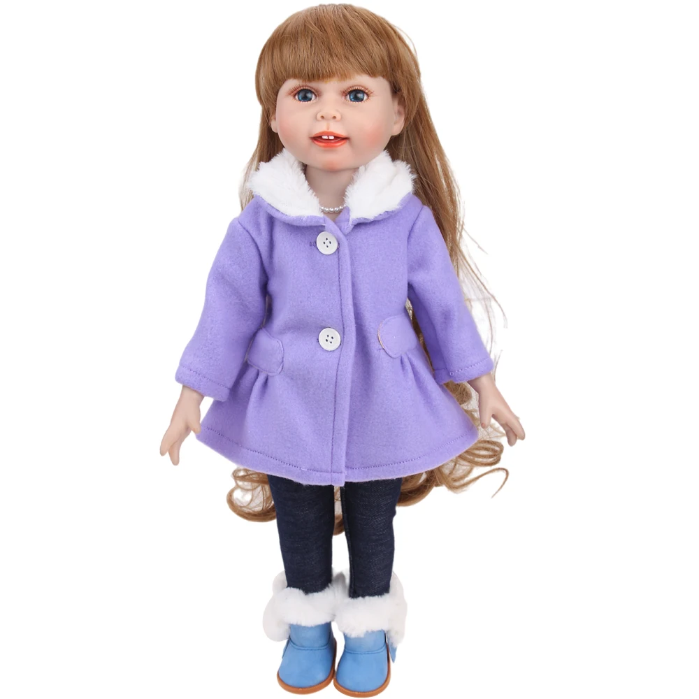 Set di Vestiti in Morbida Lana per Bambole da 18 Pollici + Pantaloni per Bambole Americane e Generazione 43-45 cm, Giocattoli per Bambini