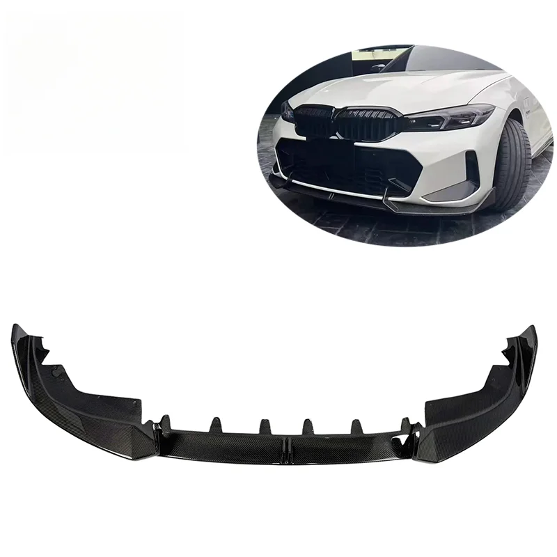 High Quality Dry Carbon Fiber Front Bumper Lip Exterior Aero Modification Accessories 3‑Series G20 LCI M325i M340i 2022+