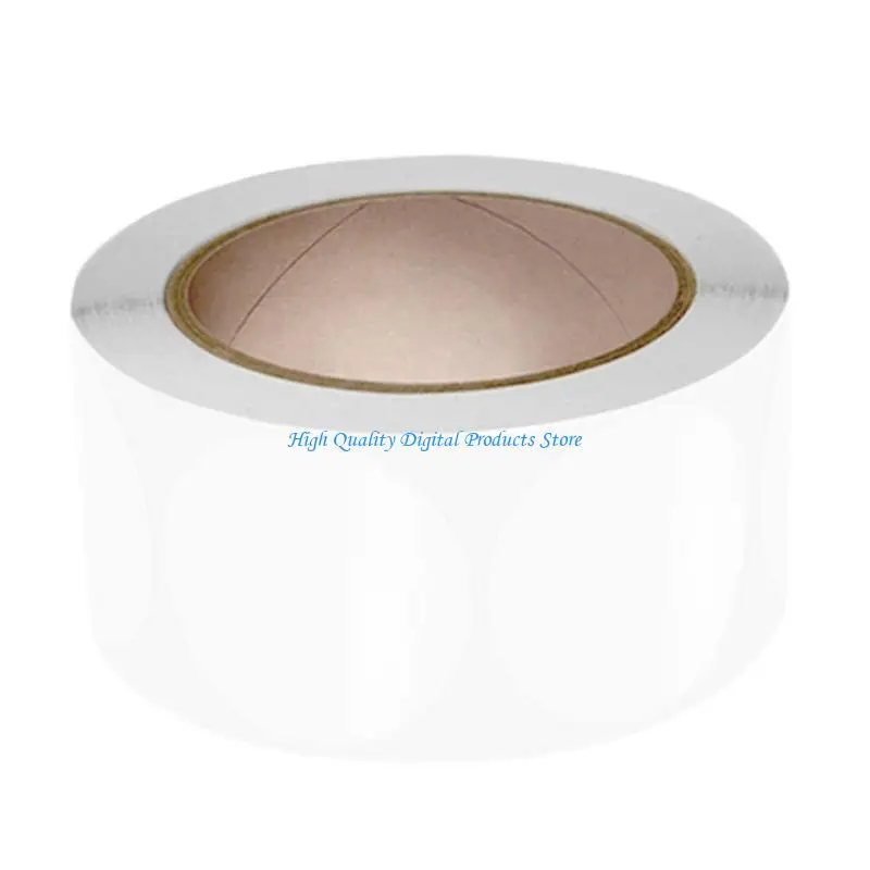 

U2JE 500Pcs Clear Round Seal Sticker Adhesive Wrapping Labels for Envelopes Mailing