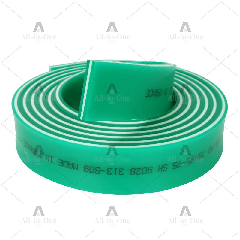 Silk screen printing squeegee three-layer sandwich color squeegee screen printing ink squeegee skin 75*90*75 degrees