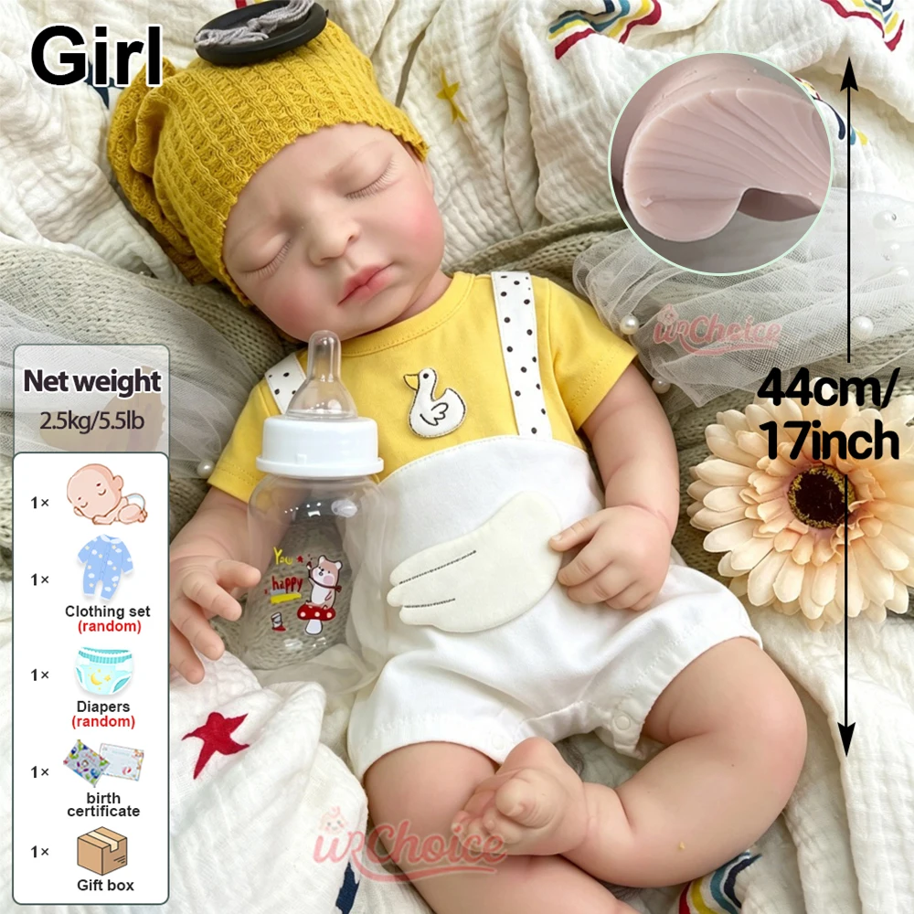 ตุ๊กตาซิลิโคนรีบอร์นขนาด 17 นิ - Reborn Baby Doll Silicone Realistic บทวิจารณ์และราคา