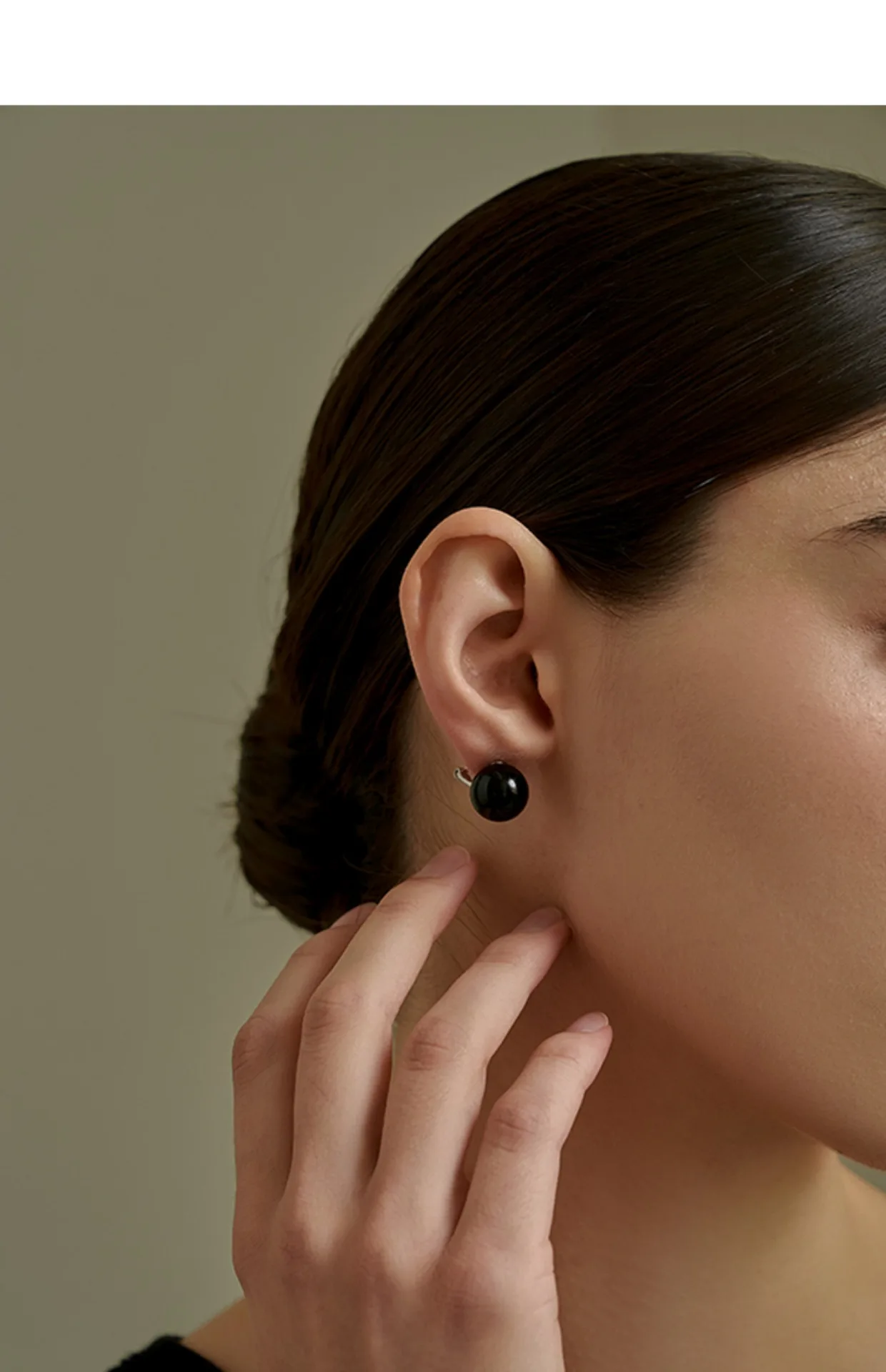 Brass Retro Natural Jade Stud Earrings Women Jewelry Punk Party T Show Gown Runway Trendy  Korean Japan Israel  Style INS