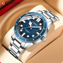 CURREN Man Wristwatch Stainless Steel Top Brand Luxury Male Business  Watches Luminous Hands Waterproof Clock 8450