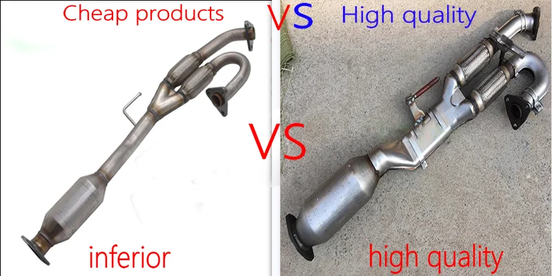 Suitable for Porsche MACAN 3.0T exhaust pipe front muffler front section soft mesh corrugated pipe