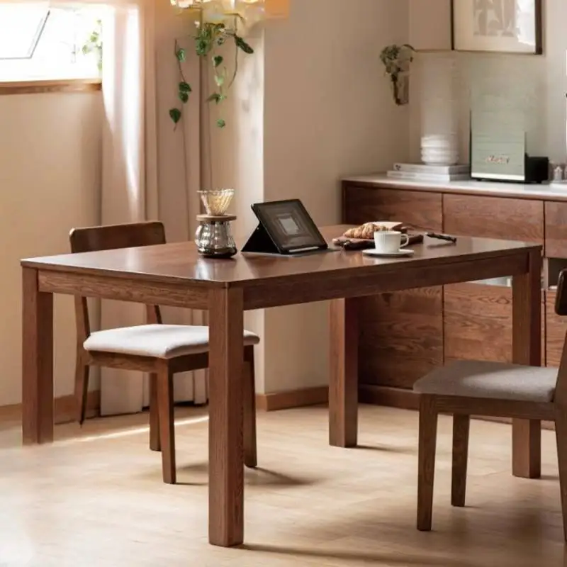 

Design Luxury Dining Table Nordic Minimalist Modern Wood Kitchen Dining Table Side Living Room Mesa Para Comedor Furniture Home