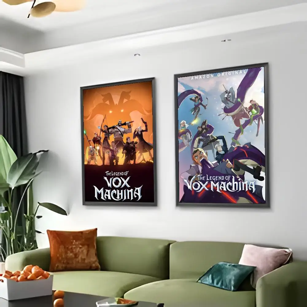 ملصق كارتوني رائع T-The Legend of Vox Machina-MT لوحة ذاتية اللصق مع مطبوعات هدية تزيين غرفة النوم المنزلية وغرفة المعيشة