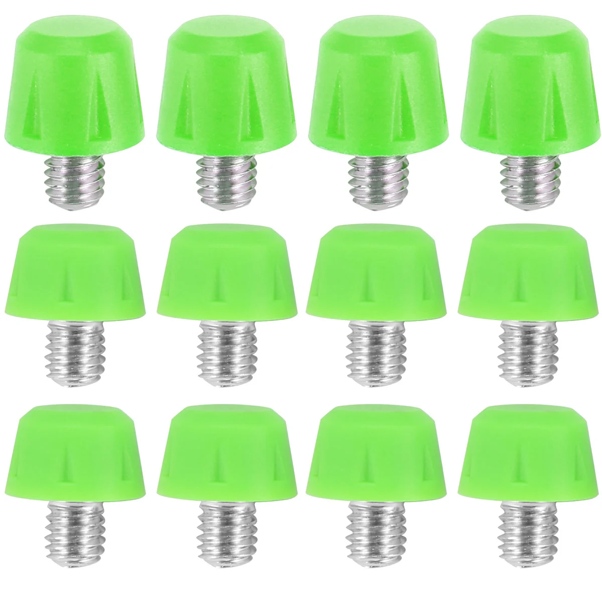 A98T12Pcs Football Boot Studs Non Slip Thread Screw M6 Professional Replacement Spikes SG to AG for Adidas Green