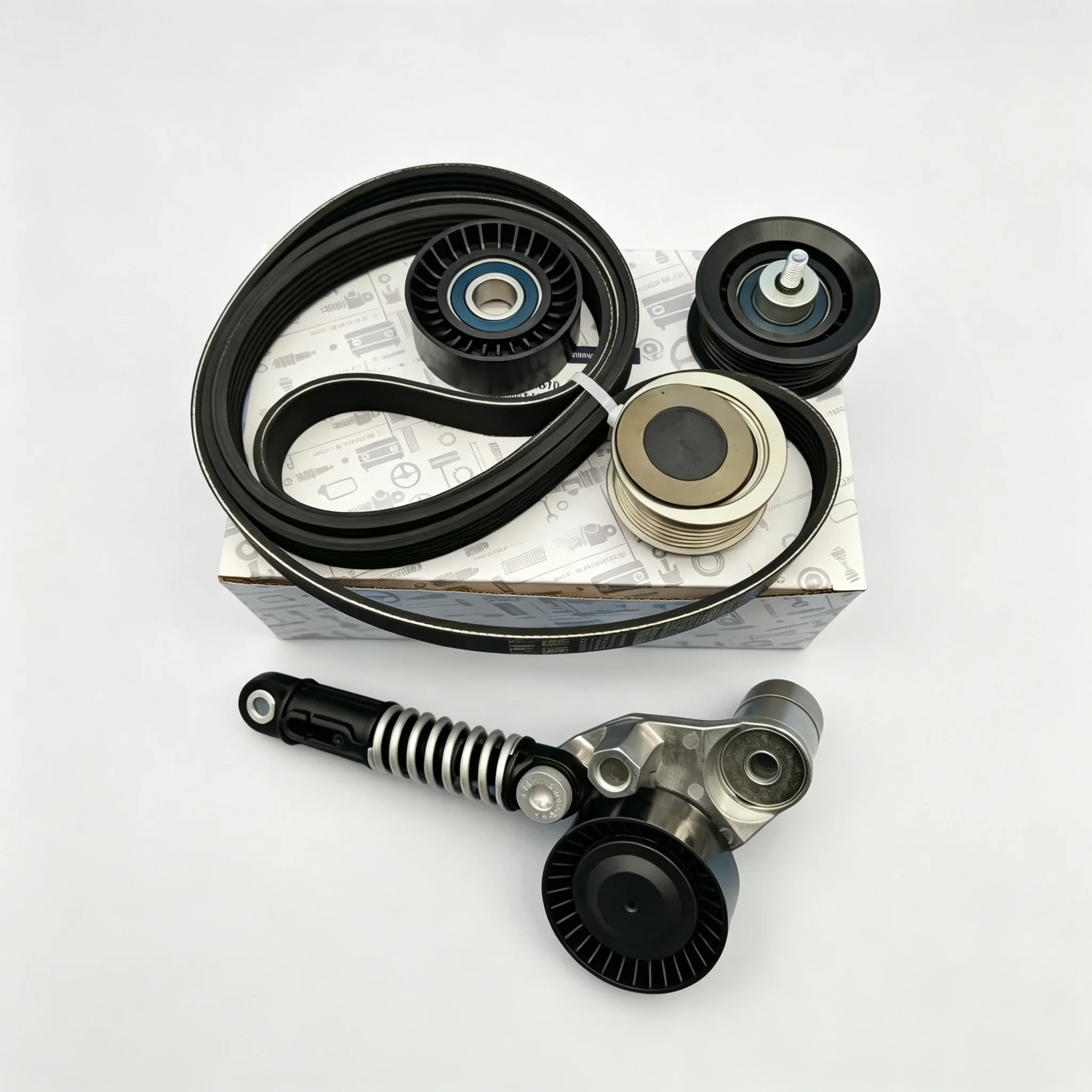 Tensioner Assy Belt 6729970592 5-piece set  For Ssangyong  Musso(sports Ⅱ) G4 Rexton(M&M) G4 Rexton 2.2T DSL Engine(D22R) L=2010