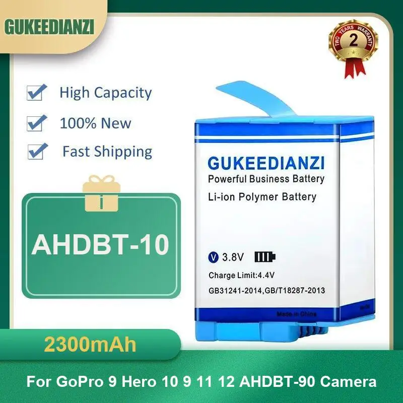 Аккумулятор для камеры Gopro Hero 2 3+ 4 5 6 7 8 9 10 11 12 Hero+ HWBL 1 Plus PR-062334 CHDHA-301 AHDBT-401 AHDBT-501 Фото №5