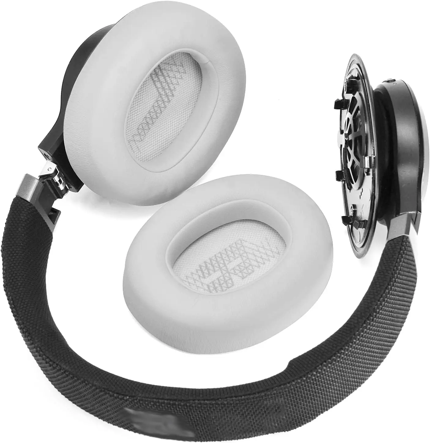 Live650 BTNC E65BTNC Almofada de espuma de memória para substituição de almofadas de ouvido compatíveis com JBL E65 E65BTNC / Duet NC / LIVE650BTNC LIVE6