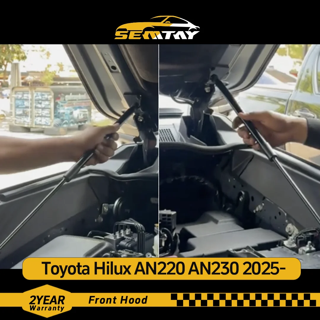 SEMTAY Hood Struts Compatible with Toyota Hilux AN220 AN230 2025- Bonnet Lift Support spring Shocks Damper