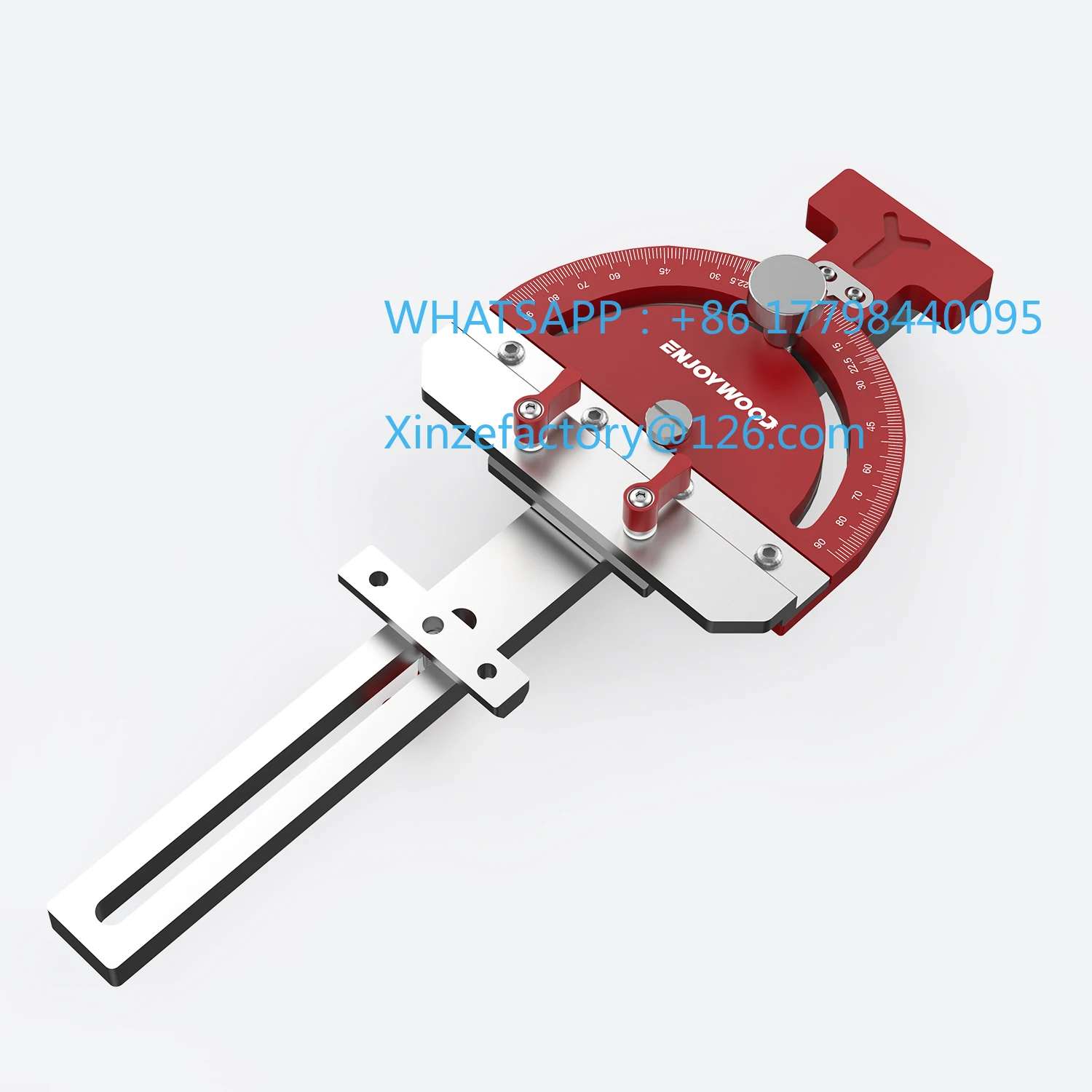 

Customizable ENJOYWOOD Adjustable Multi-angle Track Saw Guide Square Right Angle Guide Angle Stop