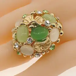 Yulaili trendy big shiny Jewellery party ring colorful fine charming anillos кольца خواتم jewel For Christmas gift Free Shipping