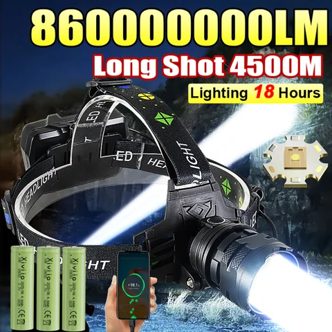 Long Range Rechargeable LED Headlamp