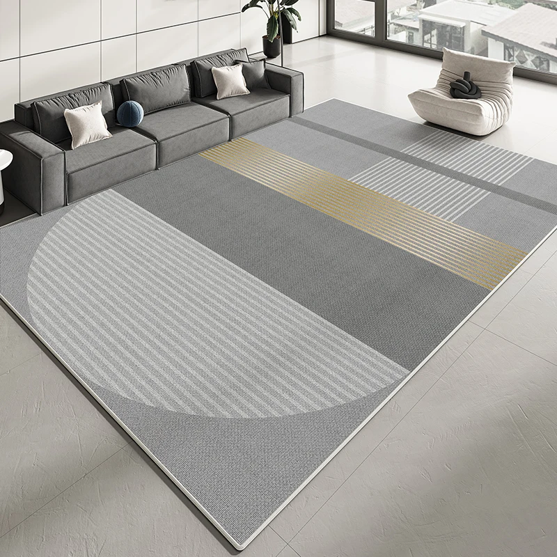 VIKAMA Fashion Simple Crystal Velvet Carpet Living Room Sofa Tea Table Wear-Resistant Mat Bedroom Dirty Mat Home Decoration