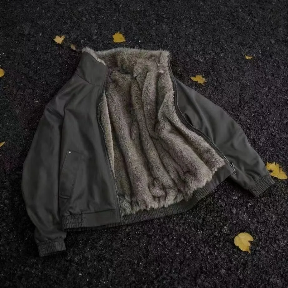 

Двусторонняя куртка Mountain Eagle Casual Jaet из плотного хлопка, мужская теплая утолщенная флисовая верхняя одежда