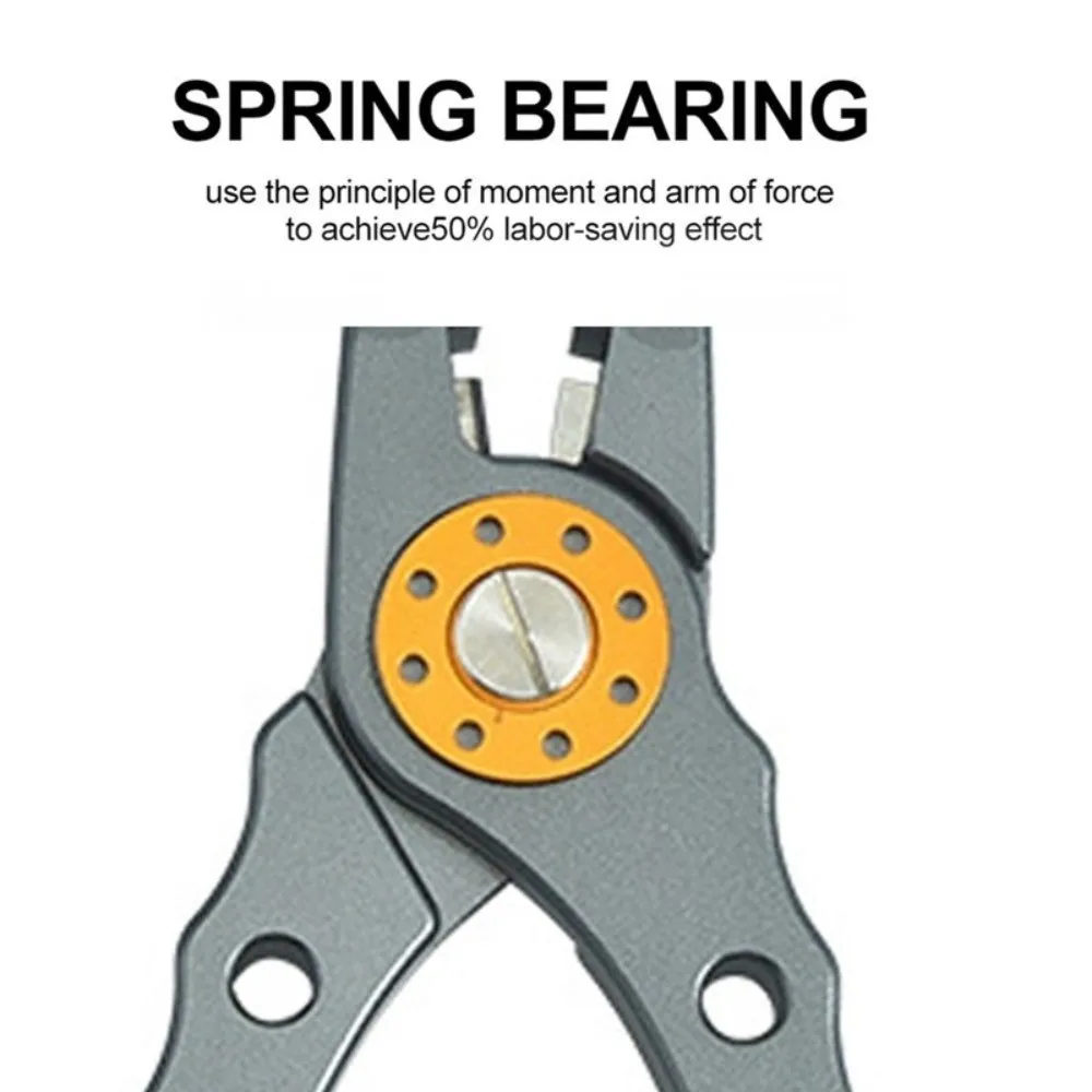 

Новые 7,3-дюймовые плоскогубцы для приманок из алюминиевого сплава с замком, контроллер морской рыбы, боковые кусачки, плоскогубцы для управления верхним кольцом