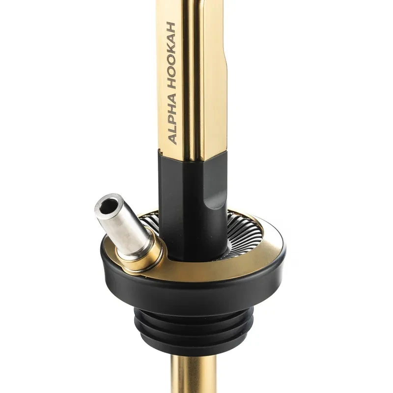 Alpha Hookah ORO Prime Aluminum Alloy Shisha Set with Glass Bottle Single Pipe view 3