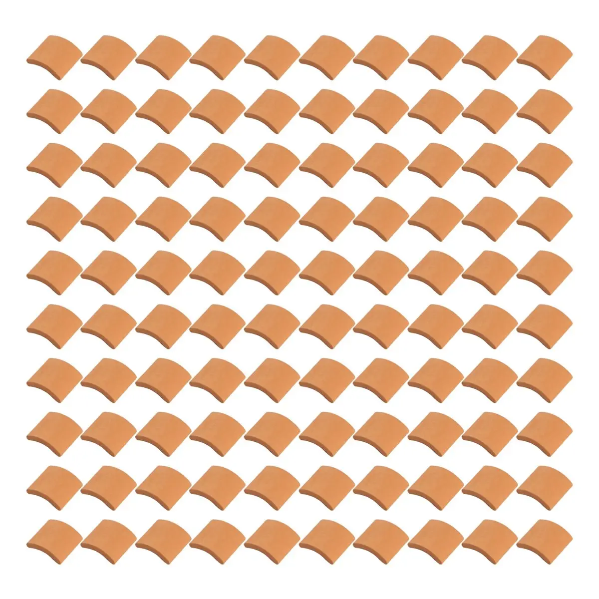 【STOCK】100 Pcs Roof Tiles Building Set Miniature Tiles Mini Dollhouse Shingles Fake Tile Dollhouse Kitchen Garden Accessories
