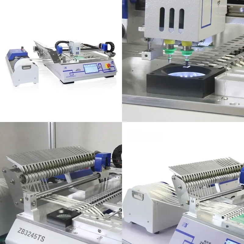 for ZB3245T SMD SMT Mounting Machine Desktop 2 Head LED PCB Assembly Chip Mounter for SMT Production Line