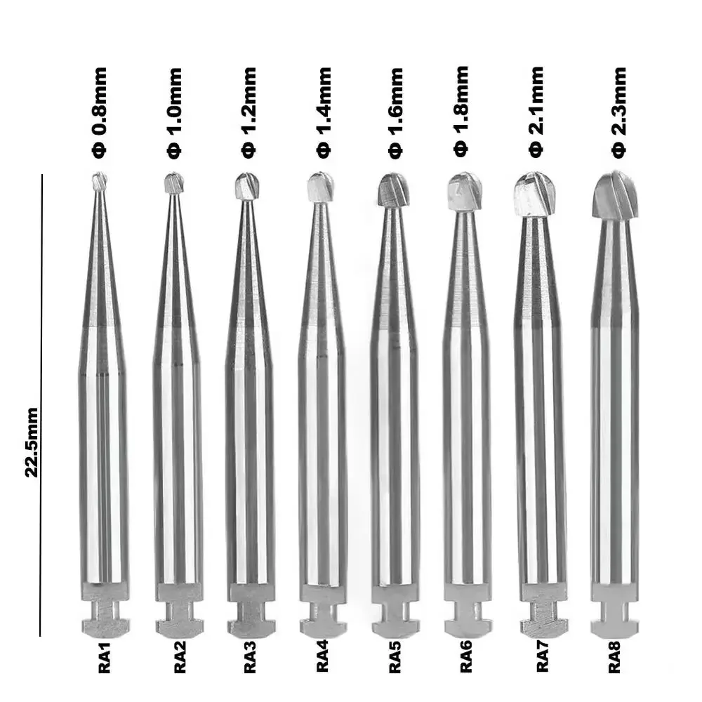 

Стоматологические боры из карбида вольфрама RA, низкоскоростные круглые серии Ra для стоматологической лаборатории или клиники, стоматологические инструменты с хвостовиком