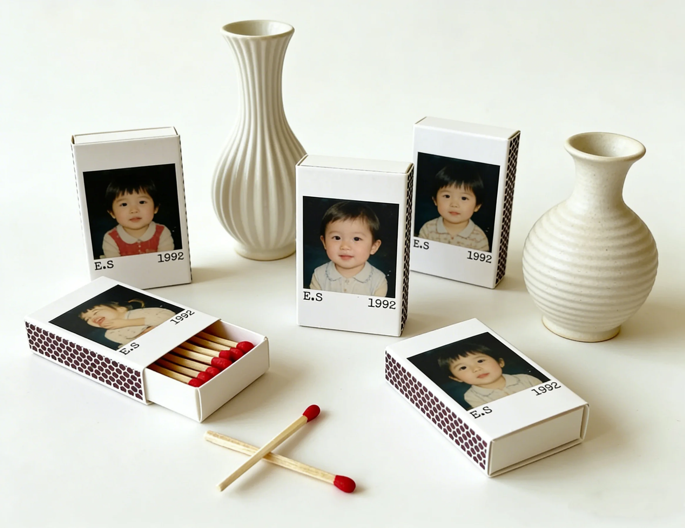 

Персонализированные винтажные фотокоробочки для спичек на 30-летие, 40-летие, 50-летие, сувениры для праздничной вечеринки, ретро-декор, подарки