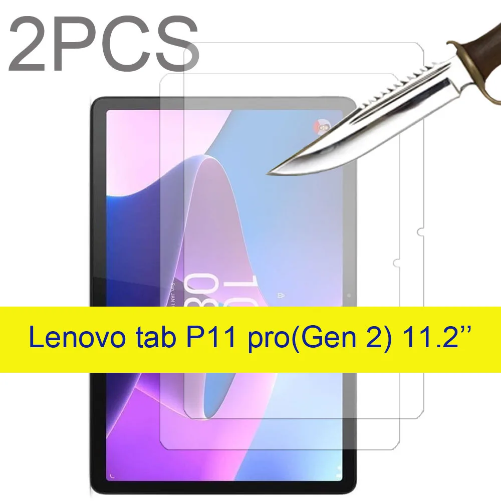 2PCS Glass For Lenovo Tab P11 pro 11.5 TB- J706F/PAD pro 11.5 TB- J716/Gen 2 11.2 Scratch Proof Tempered Glass Screen Protector