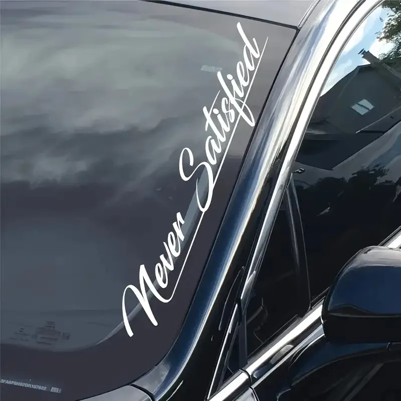 

Никогда не удовлетворенная виниловая наклейка для автомобиля — белая самоклеящаяся бумага 20,0 x 2,99 дюйма