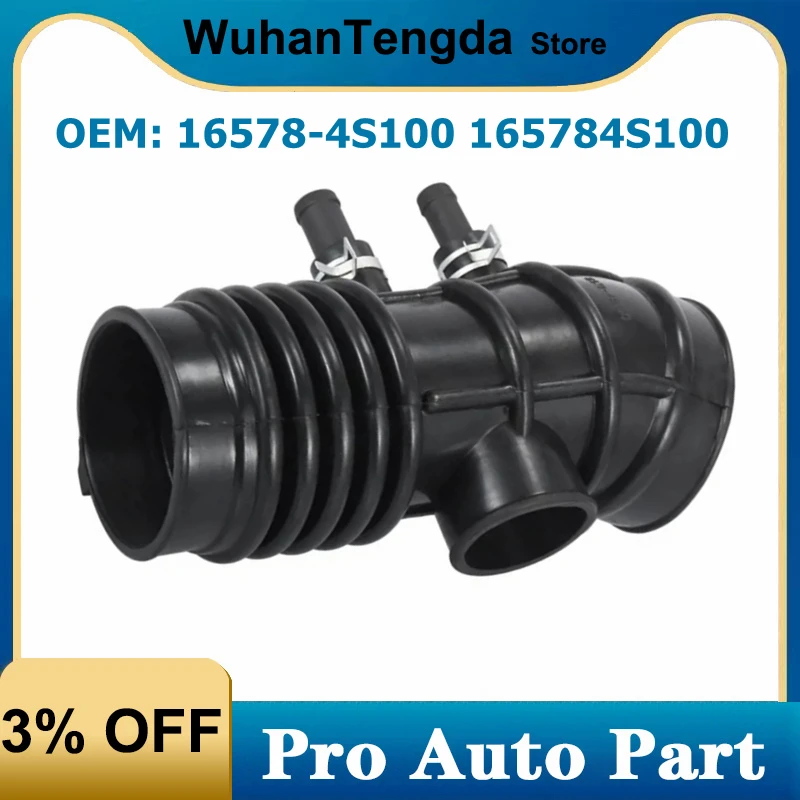 

16578-4S100 165784S100 Engine Air Intake Hose Duct Boot W/Clamps for Nissan Frontier Xterra 3.3L 1999-2004