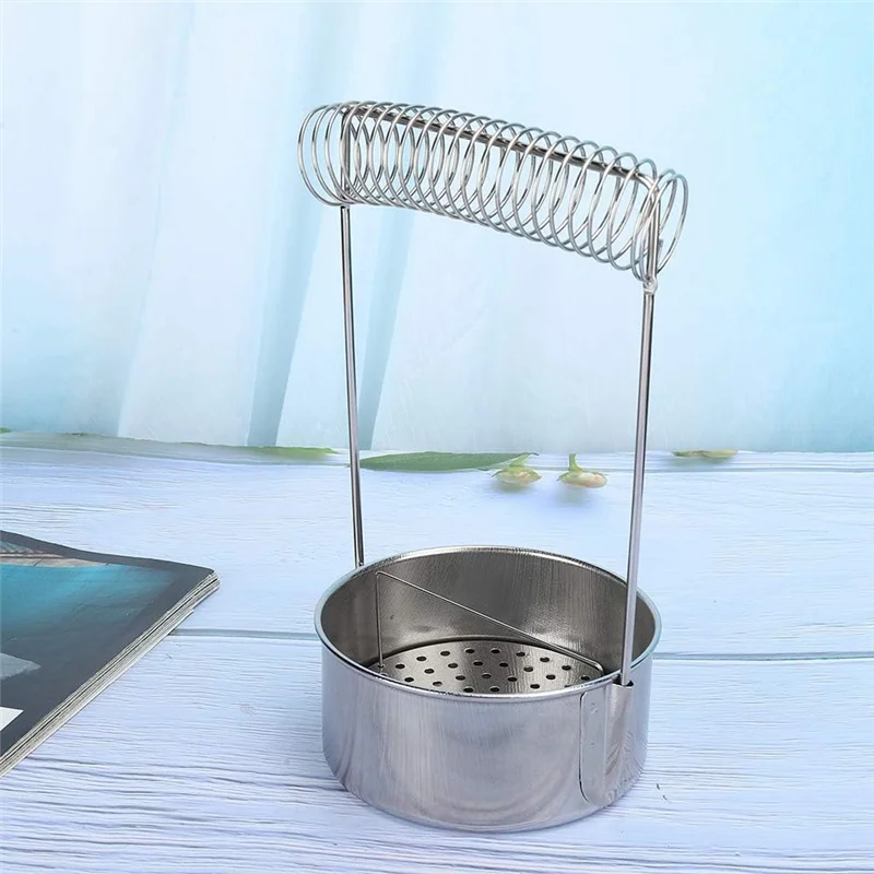 

AB47-Paint Brush Washer,Stainless Steel Brush Washer For Painting, Paint Brush Cup,With Wash Tank Filter Screen Holder Spring