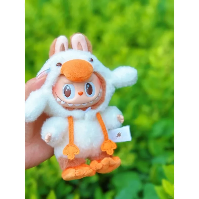 POPMART-THE MONSTERS Serie de cuento de hadas del bosque Muñeca de tarjeta colgante para niños, regalo de Navidad, juguetes de moda, llavero