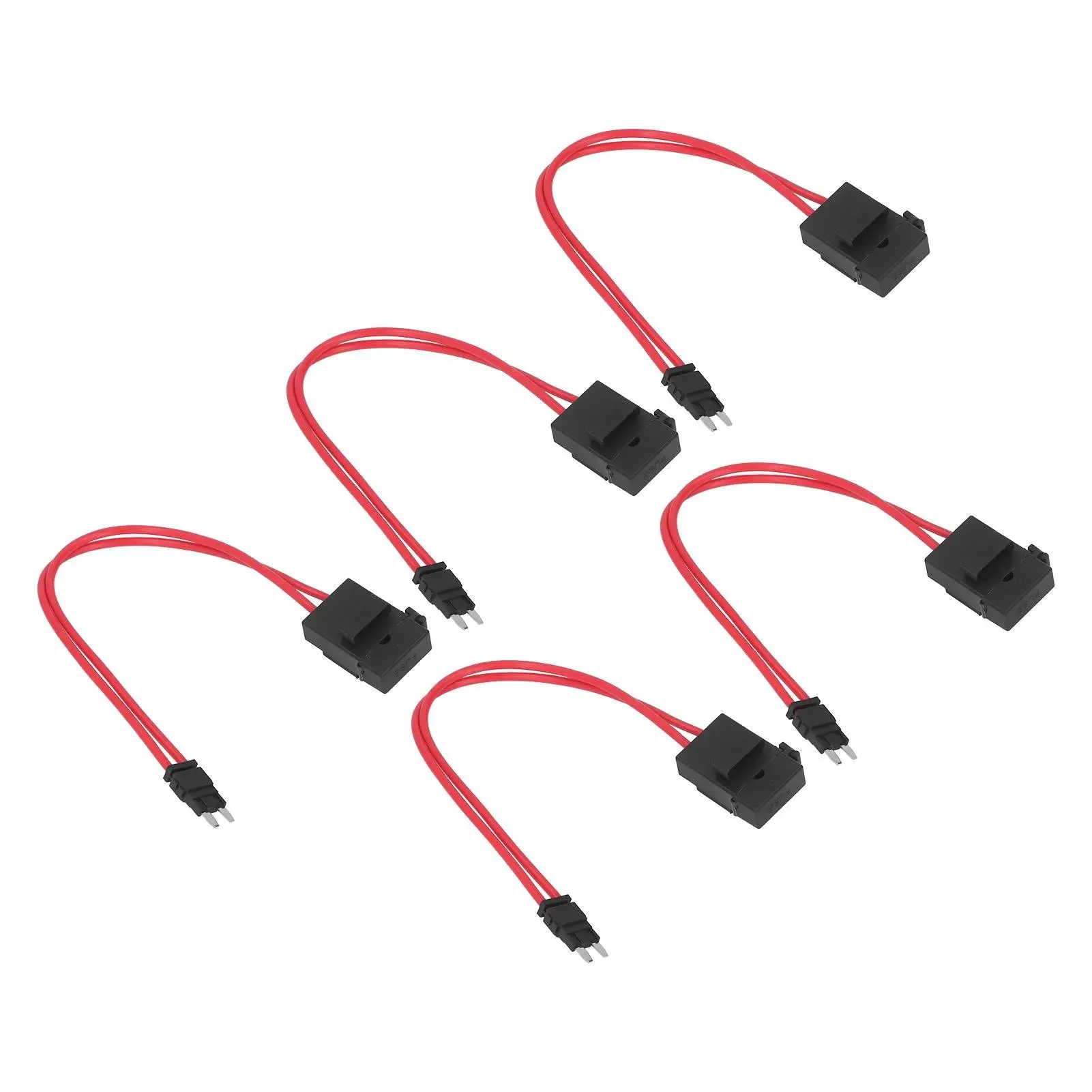 5Pcs Heavy Duty 16AWG Car Holder Connector Wire Extension with 5 Automotive Circuit Testers - 20A ATM