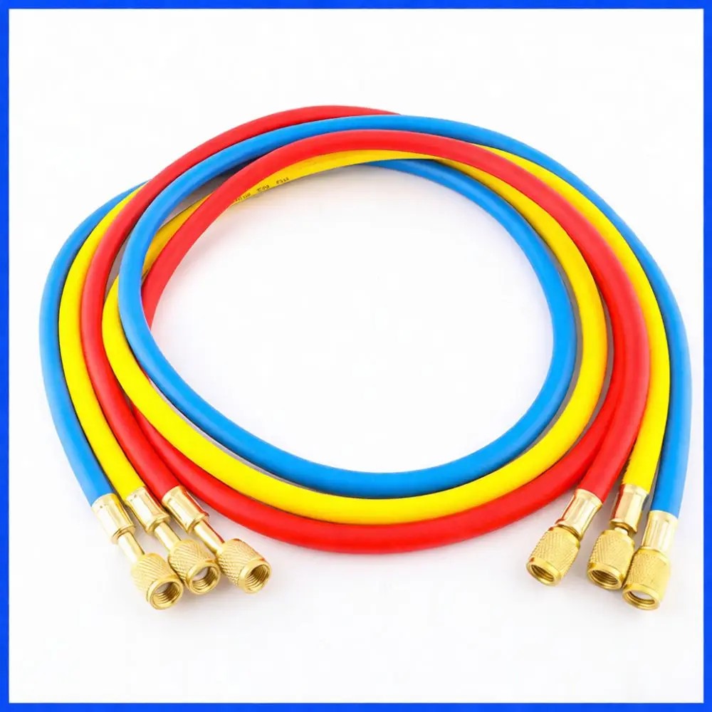 Refrigeration Charging Hose For Car AC R134 R22 R410 Coolant Filling Pipe High Strength Flexible Cooling System Tool