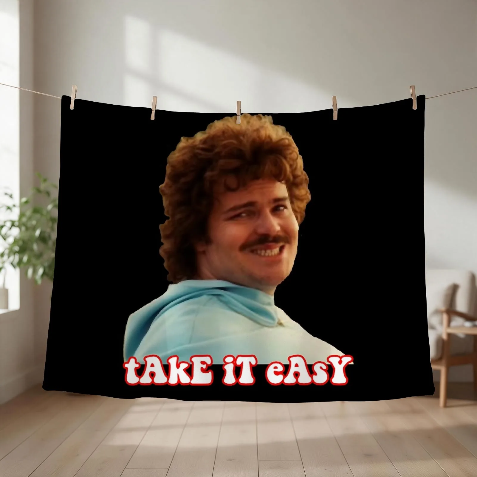 take it easy- nacho libre Sticker Throw Blanket Quilt cosplay anime Decorative Throw blankets and throws Blankets