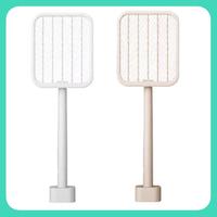 Folding Electric Mosquito Swatter Can Repel Mosquitoes And Fly Swatter Lithium Retractable Battery USB Charging Base Durable (A)