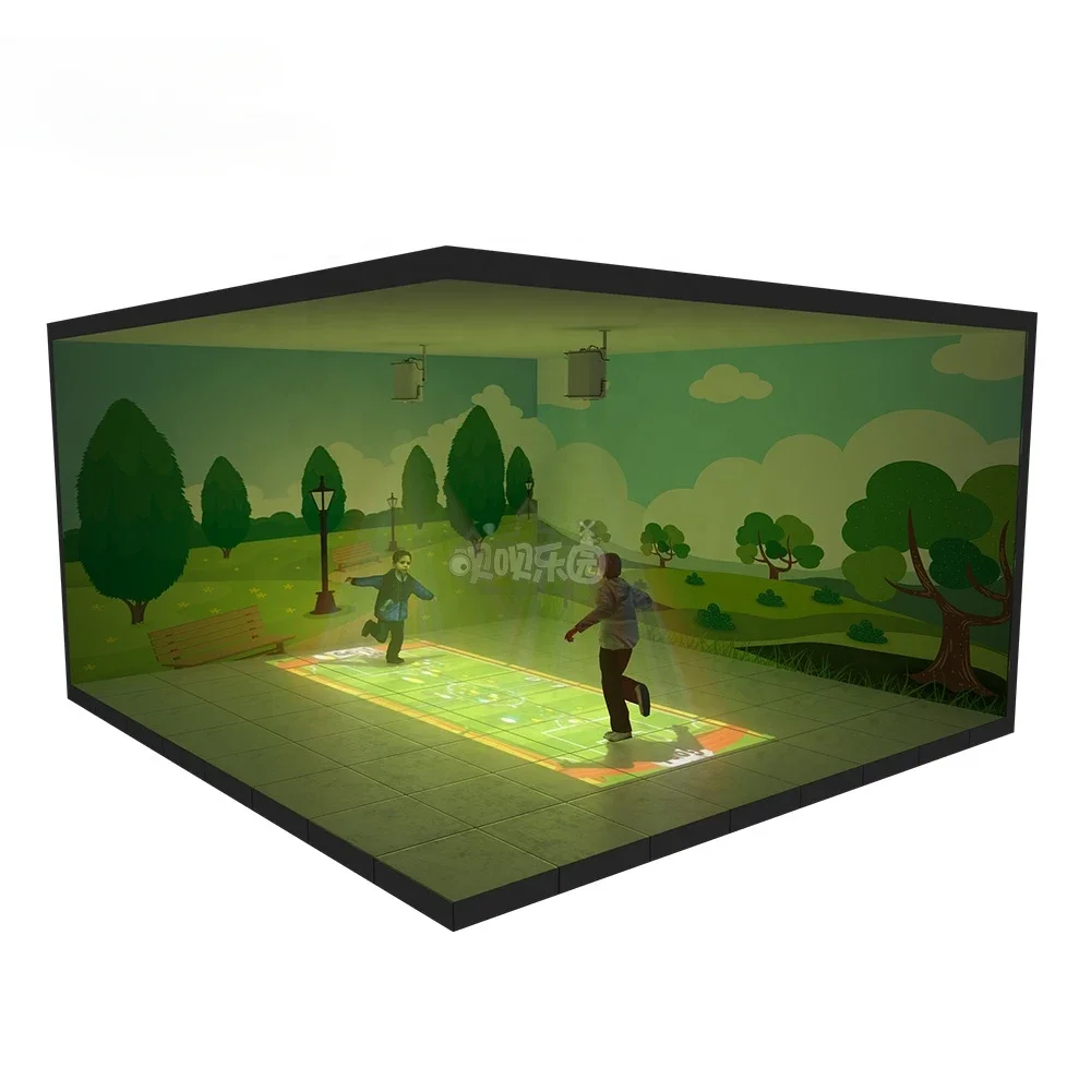 Newest Floor Interactive AR Game Projection 3D Indoor Playground Amusement