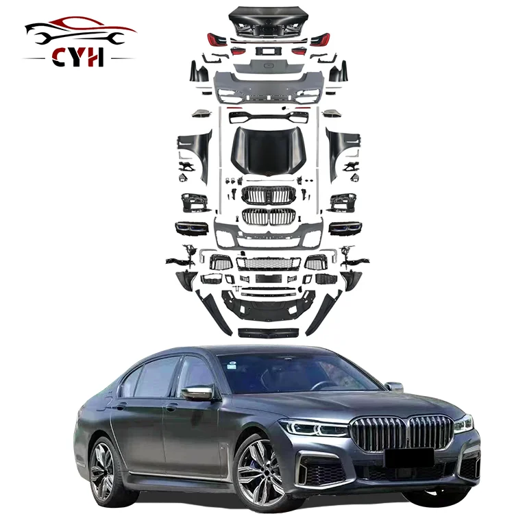 7 Serie F01 F02 Upgrade Neue MT-Stil Karosseriekits Für BMW Front- Und Heckstoßstange Haube Heckdiffusor