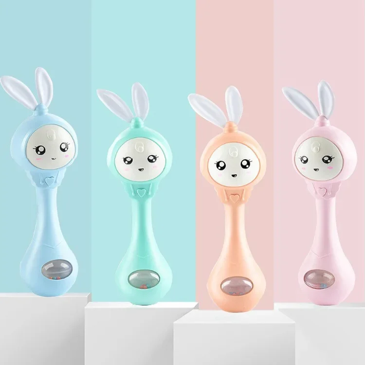 Musica e lucentezza Sonaglio Giocattoli Coniglio Sonagli intelligenti Smart Bunny Smarty Media Smart Shake Giocattoli educativi precoci