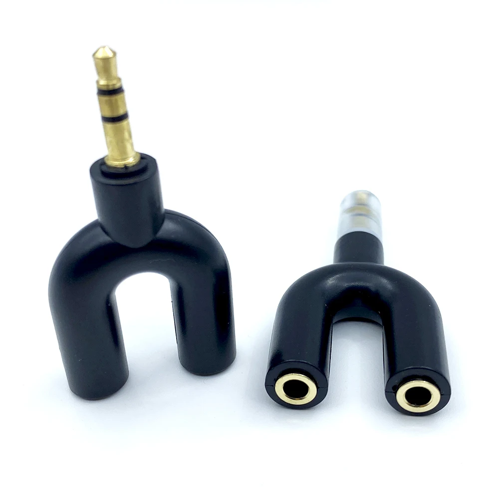 1/2/5 szt. 3.5mm Jack 1 to2 Adapter AUX rozdzielacz do kabli Audio 3.5 1 wtyczka męska do podwójnego gniazda żeńskiego złącze linia Audio