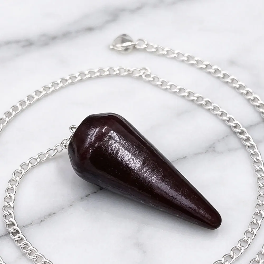 Karnak Egyptian Wooden Pendant Pendulums  with Chakra Chain Nature Wooden Pendulum for Divination Dowsing Spiritual Pendulo x08