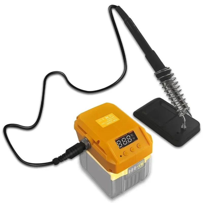 Estación de soldadura inalámbrica de 60W para Dewalt, batería de iones de litio de 18V y 20V, pantalla Digital eléctrica, estación de soldadura de hierro, calentamiento rápido