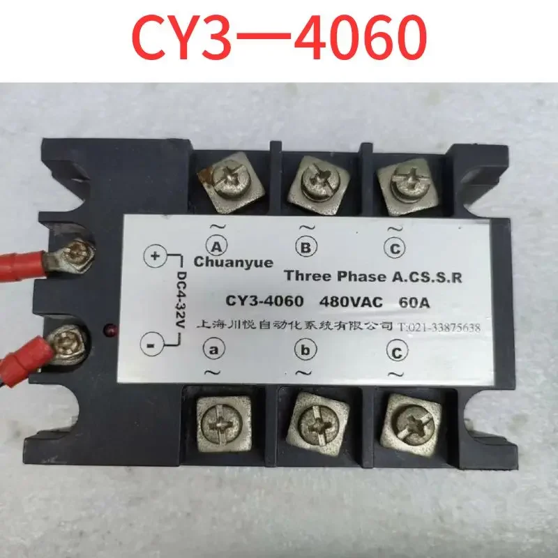 Second-hand Solid-state relay CY3-4060 480VAC 60A functions well Second-hand test OK