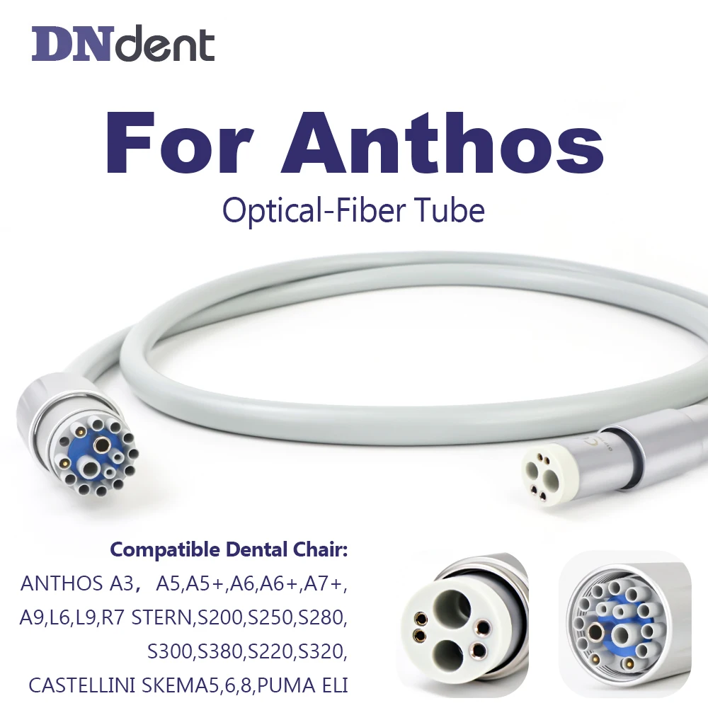 

Cefla/Anthos/Castellini Dental Chair Fiber Optic Tube 6hole hose with light Air Turbine handpiece motor Dentist Materials
