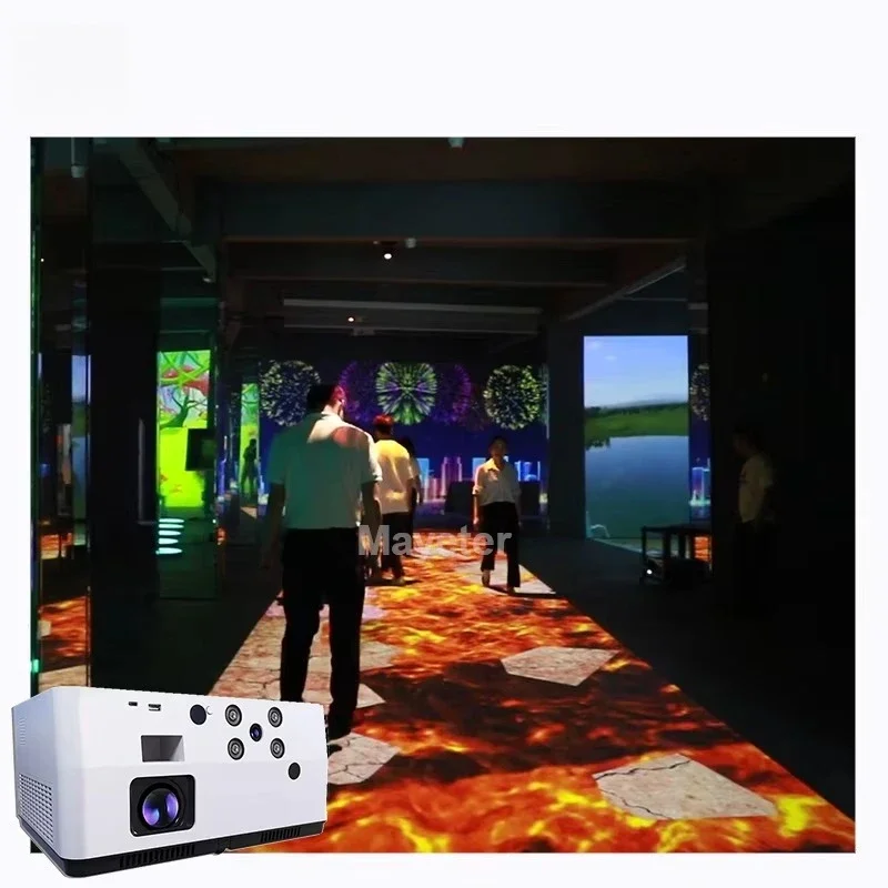 80 Plus Game Jumping Content Interactive Projector Games 3D Floor Wall Projection Dance Floor System