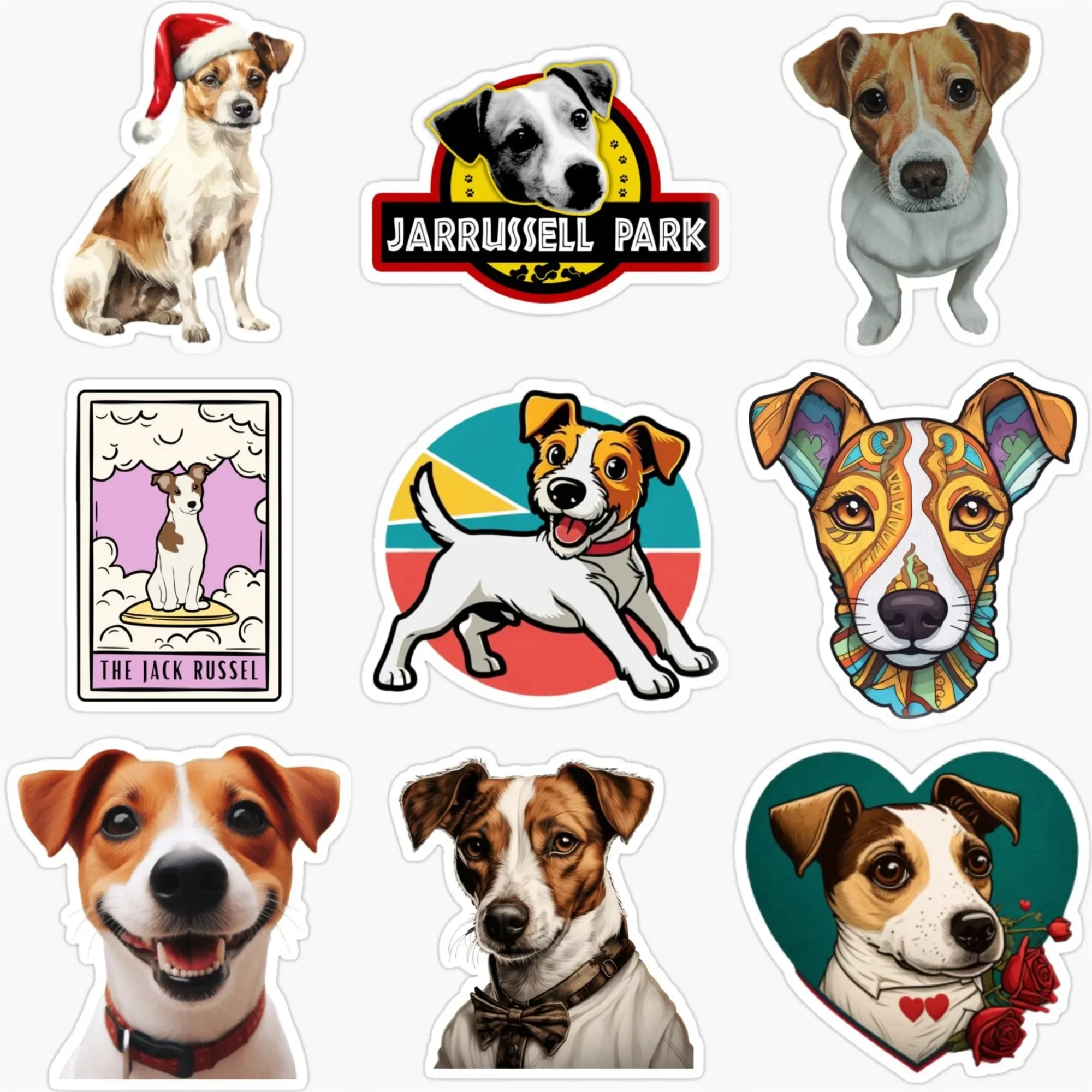Jack Russell Terrier Dog Cute Pet Creative Sticker Customizable Size