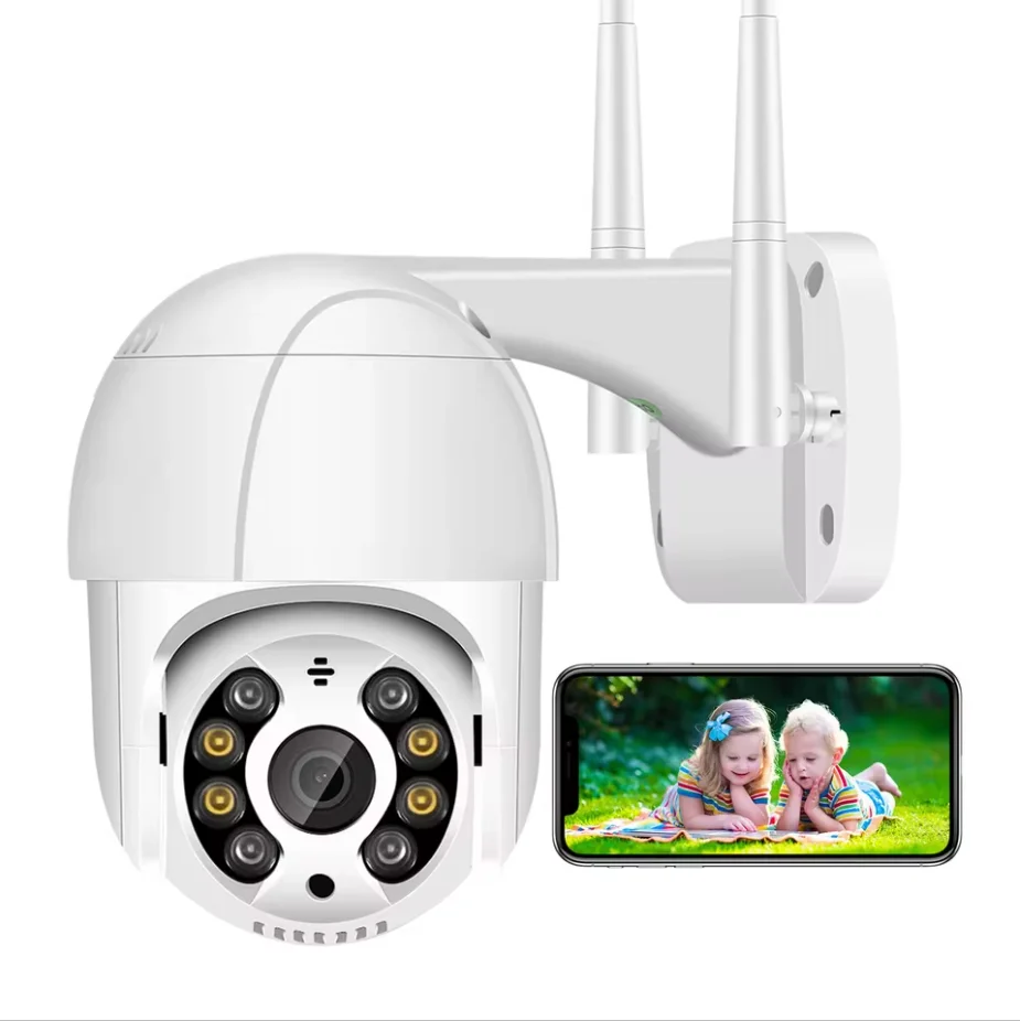 4MP Full HD Intelligent Automatic Tracking Wireless ICSEE PTZ Camera 360 Panoramic View Outdoor CCTV Security Smart WiFi Camera