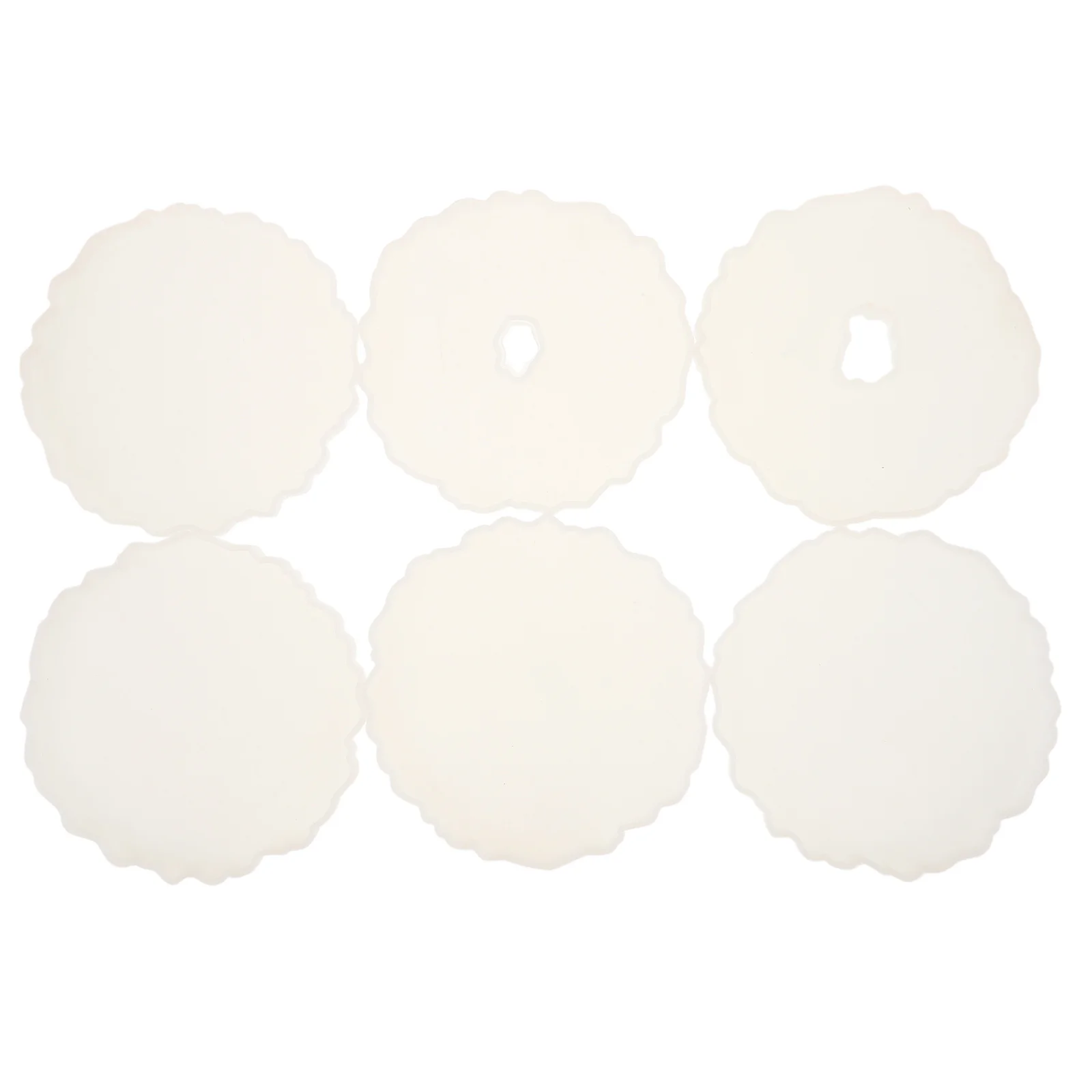 

6Pcs Silicone Resin Coaster Mold Irregular Shape Mirror Finish Epoxy Casting Kit Unique Home Decor Resin Crafts