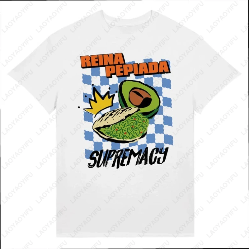 رينا بيبادا فينيزويلا فودي الأفوكادو بلايز موضة الصيف تتجه نمط متقلب الشارع الشهير التي شيرت الرجال النساء القطن تيز